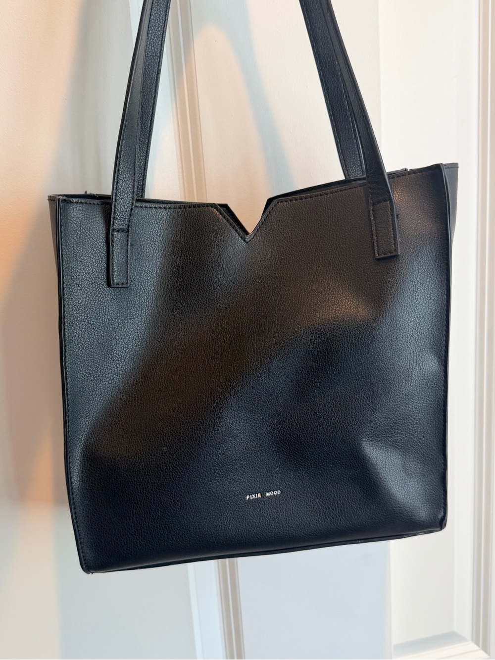 Pixie Mood Black Vegan Leather Tote